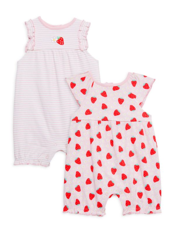 Little Me Baby Girl's 2-Piece Romper Set